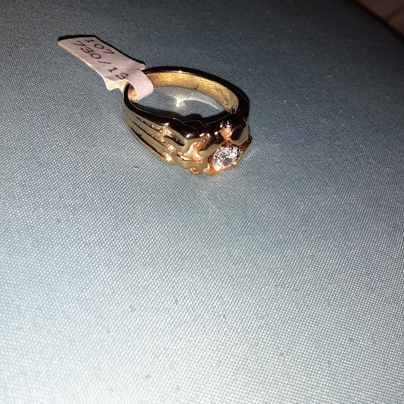 18 karat gold plated  nugget ring - Picture 2 of 2